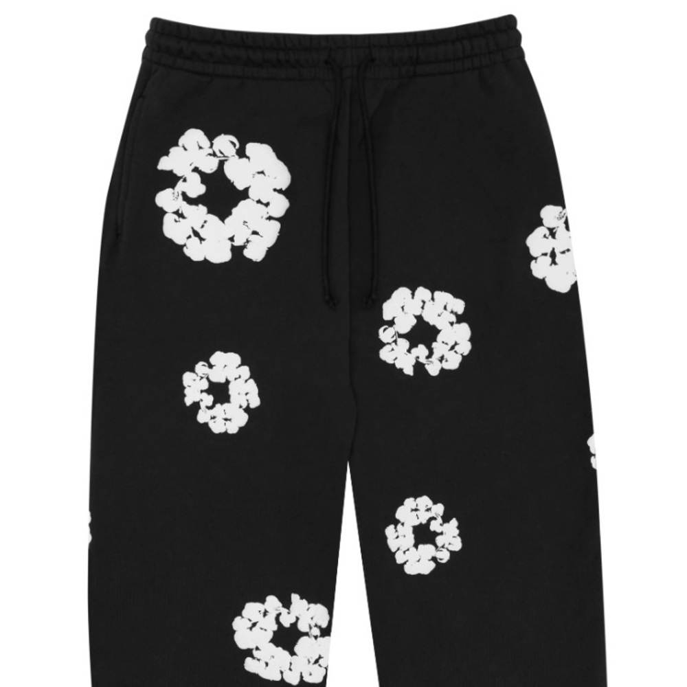 The Cotton Wreath Sweatpants Black - Gray - Green   Red